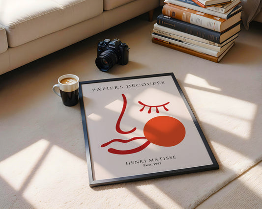 Henri Matisse Papiers Découpés Abstract Framed Art - View 1