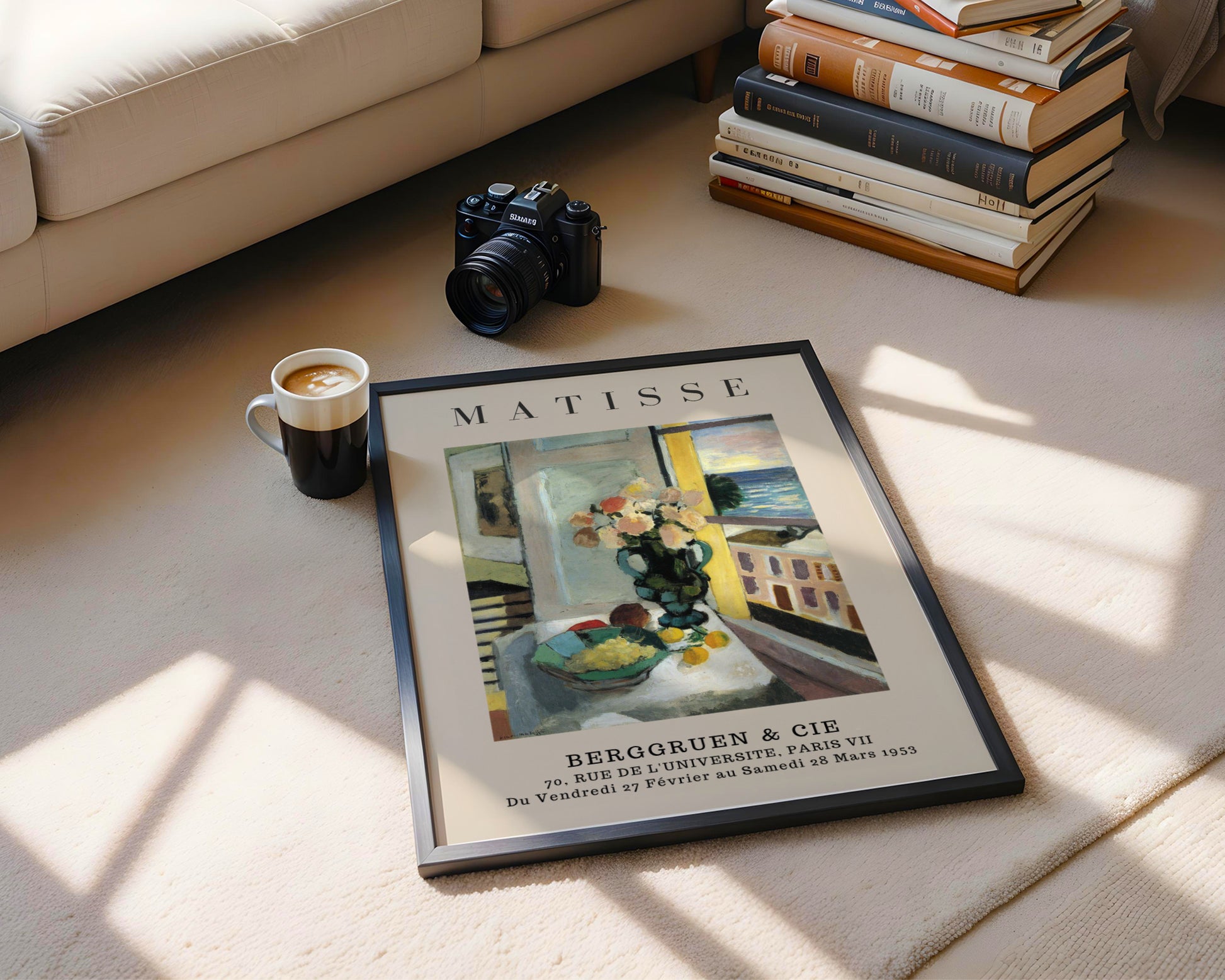 Matisse Still Life Window Seascape Framed Poster - View 5