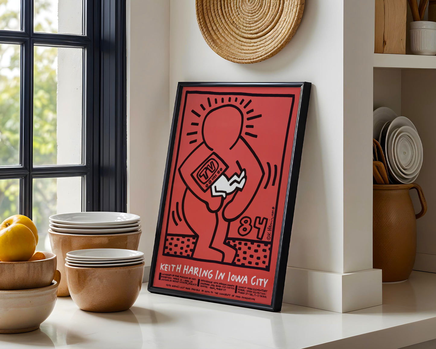Keith Haring Iowa City Pop Art Framed Poster - View 2