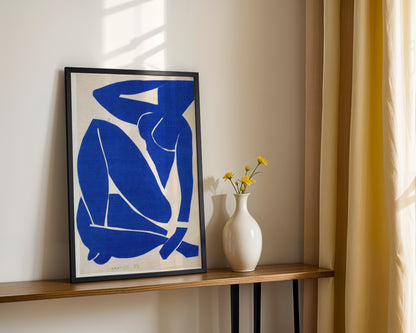 Iconic Matisse Blue Nude II Abstract Framed Wall Art - View 1