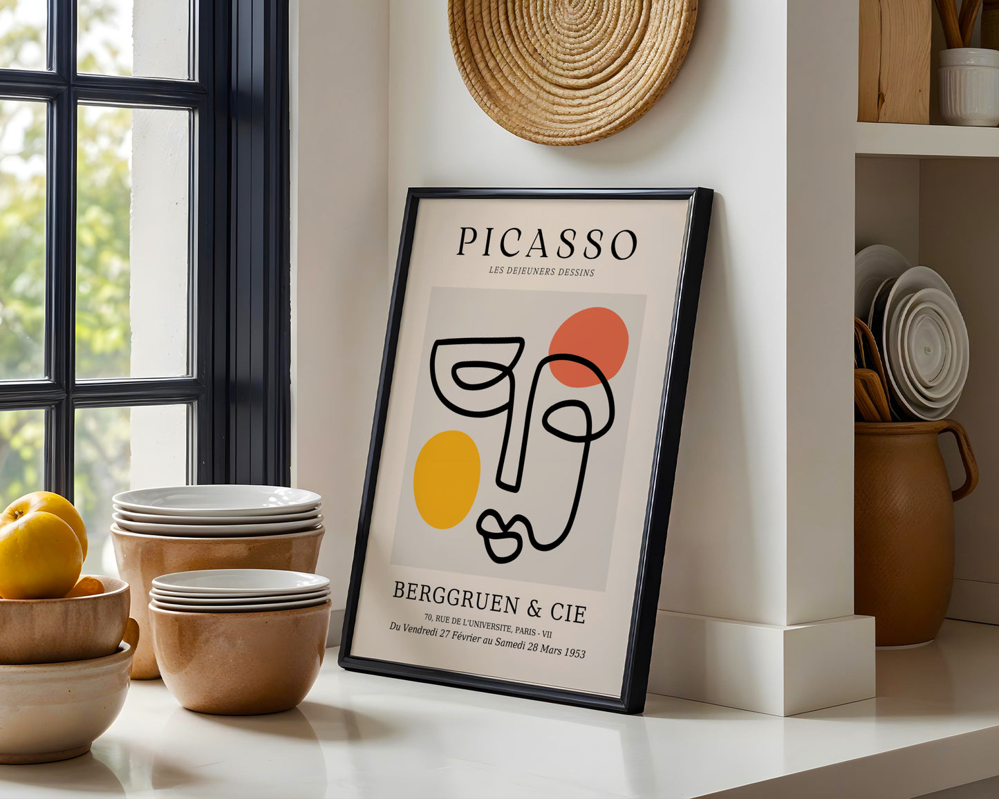 Picasso Abstract Face Exhibition Minimalist Framed Poster - View 4