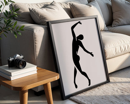 Dynamic Silhouette Human Figure Framed Art - View 3