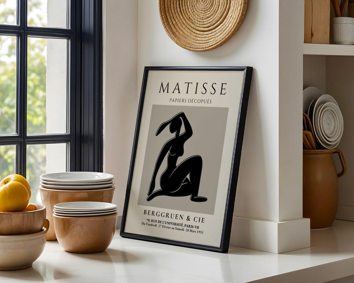 Matisse Papiers Découpés Abstract Nude Framed Poster - View 4