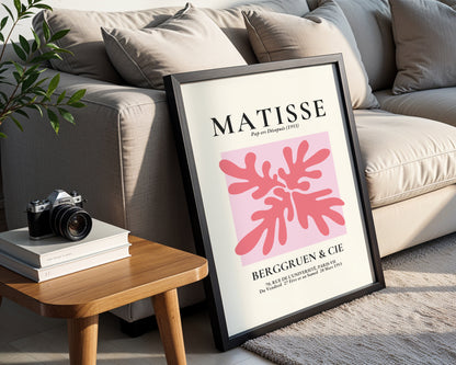 Matisse Coral Abstract Cut-Out Framed Wall Art - View 1