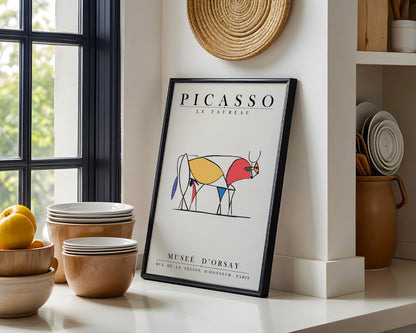 Picasso Le Taureau Abstract Bull Framed Poster - View 3