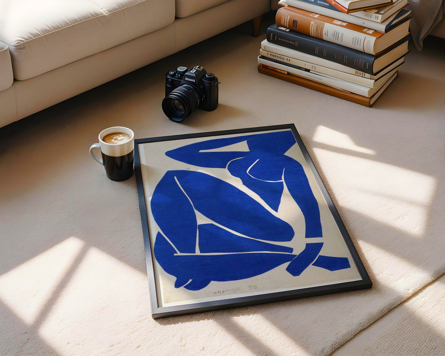 Iconic Matisse Blue Nude II Abstract Framed Wall Art - View 3
