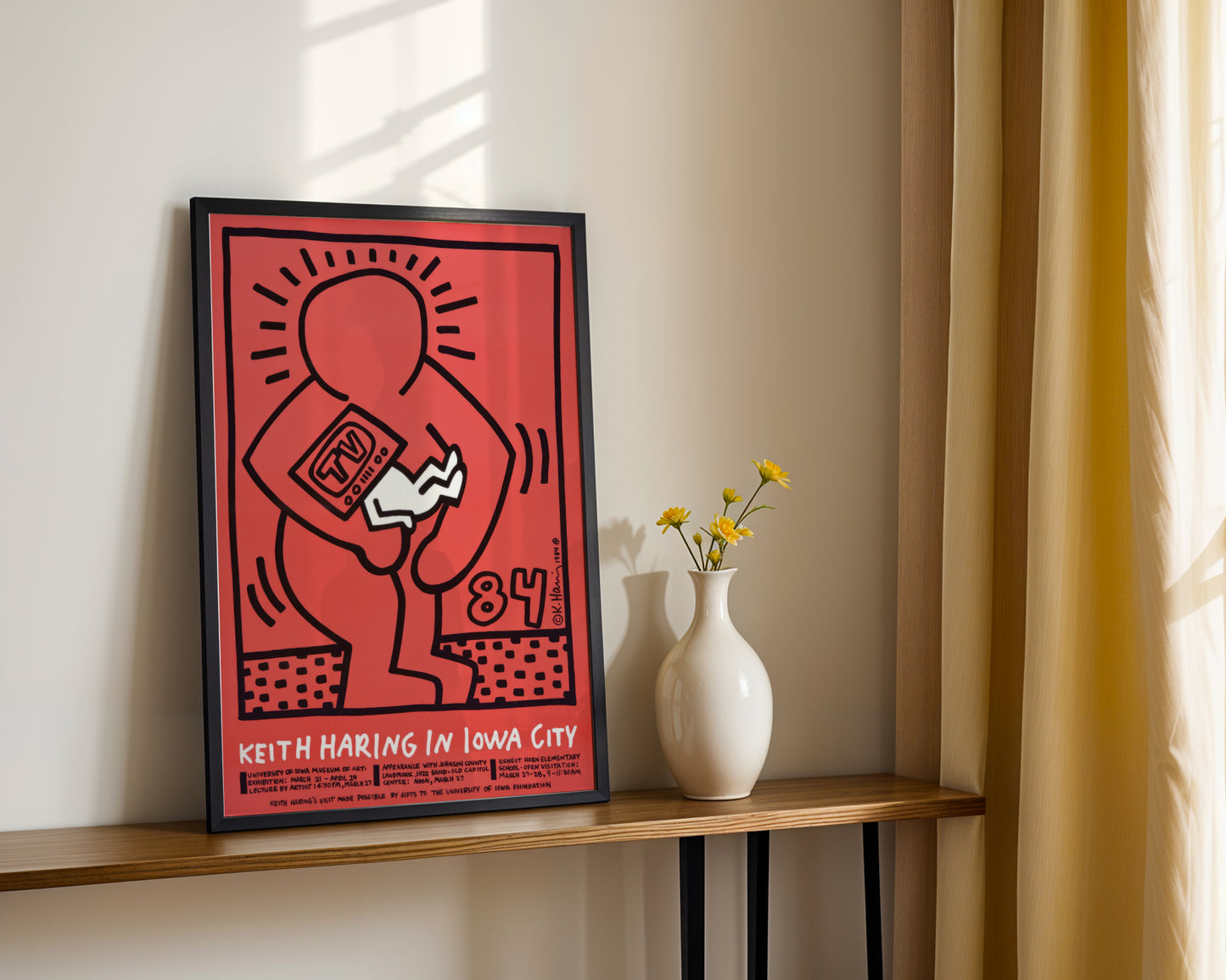 Keith Haring Iowa City Pop Art Framed Poster - View 4
