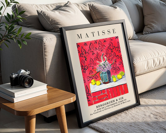 Matisse Vibrant Still Life Floral Framed Poster - View 2