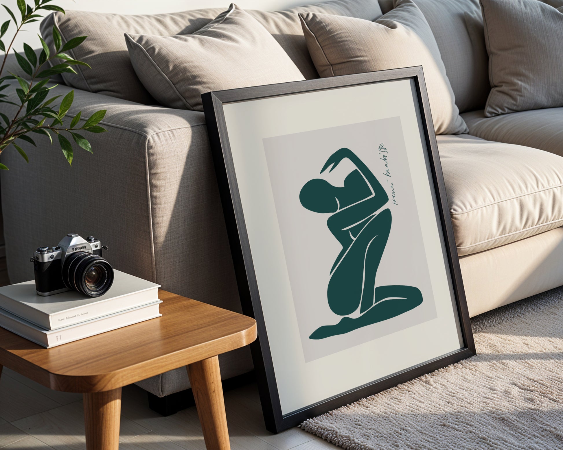Matisse Inspired Abstract Nude Figure Framed Poster - View 2
