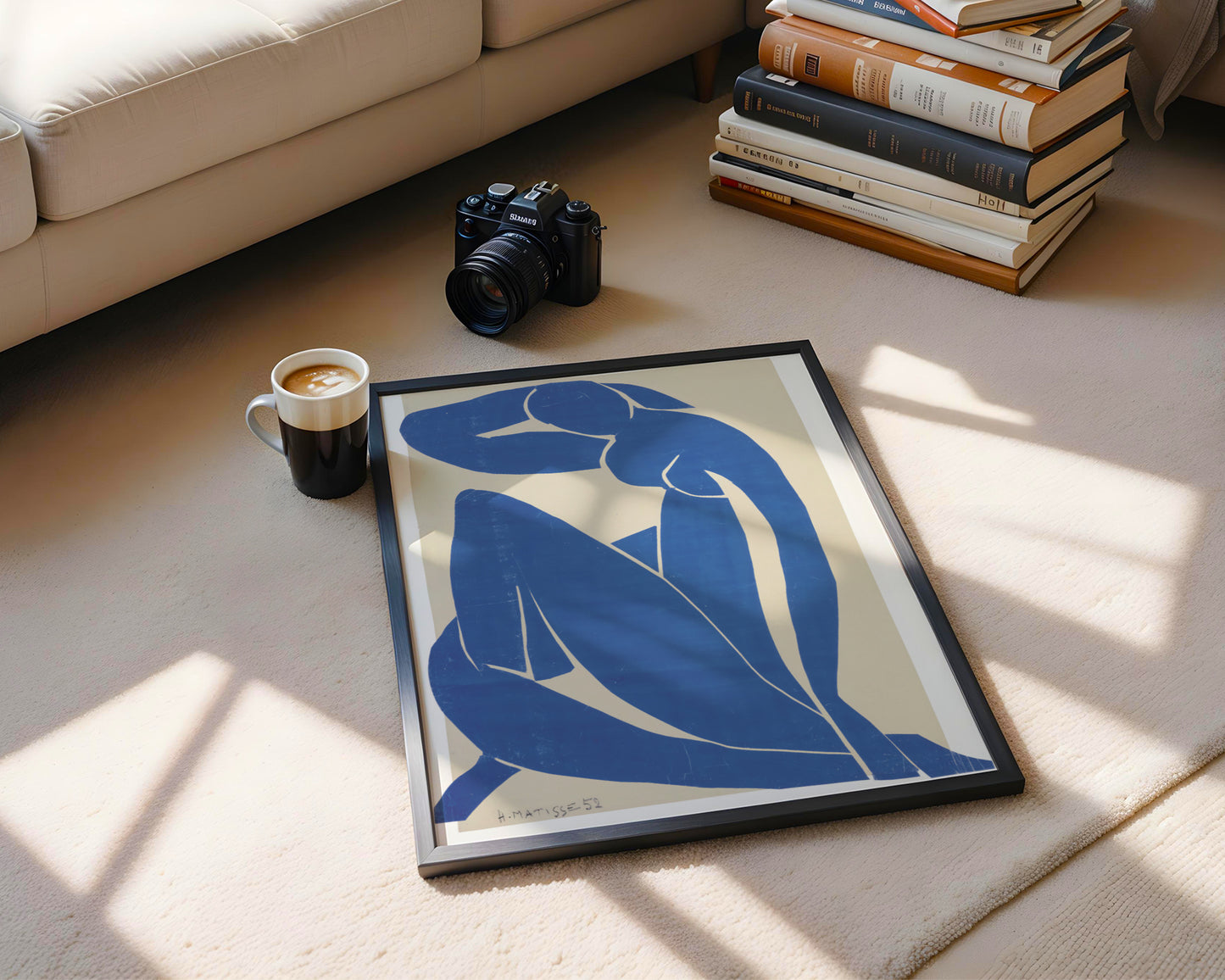 Matisse Blue Nude Reclining Figure Framed Poster - View 4