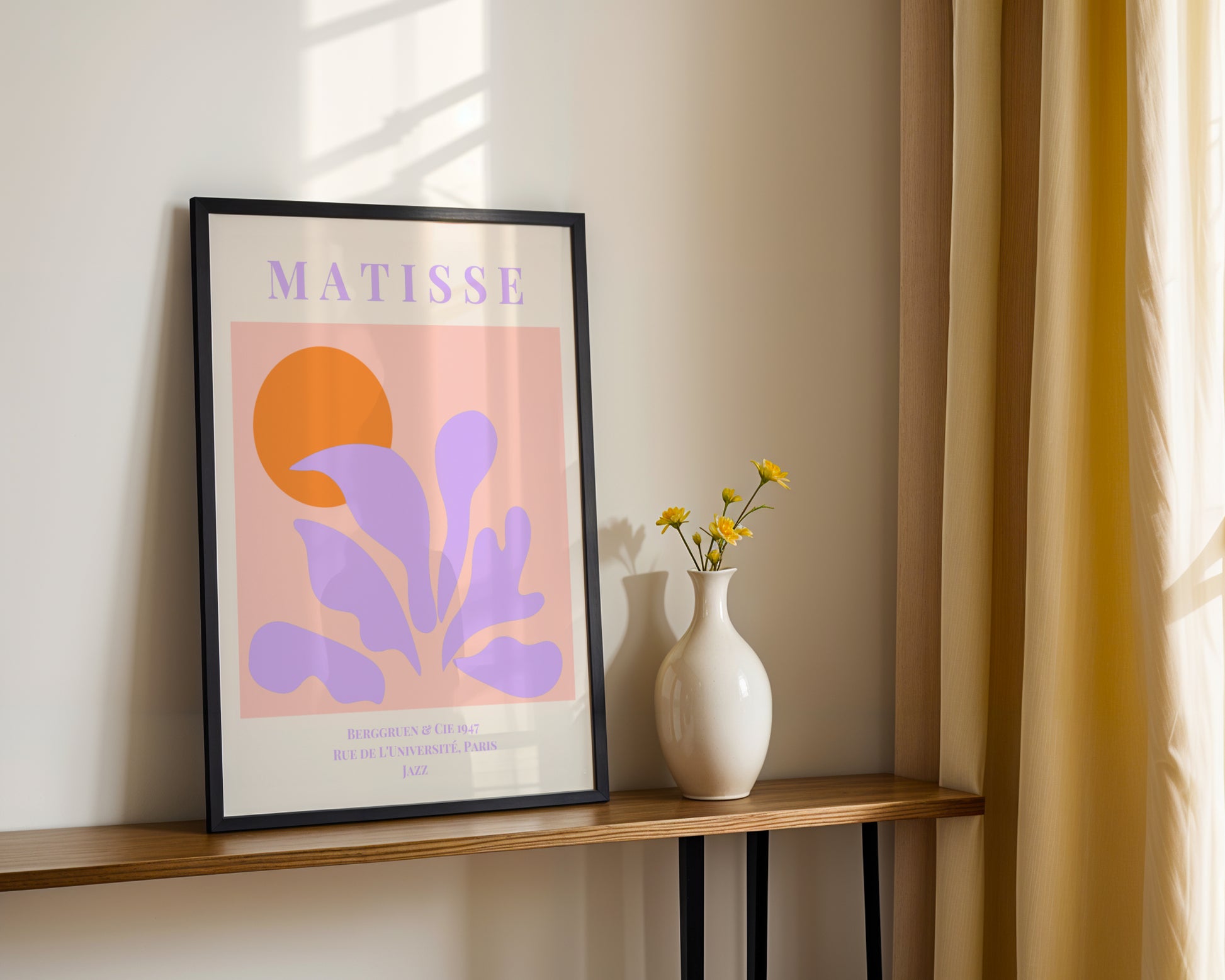 Matisse Jazz Cut-Out Style Framed Wall Art - View 4