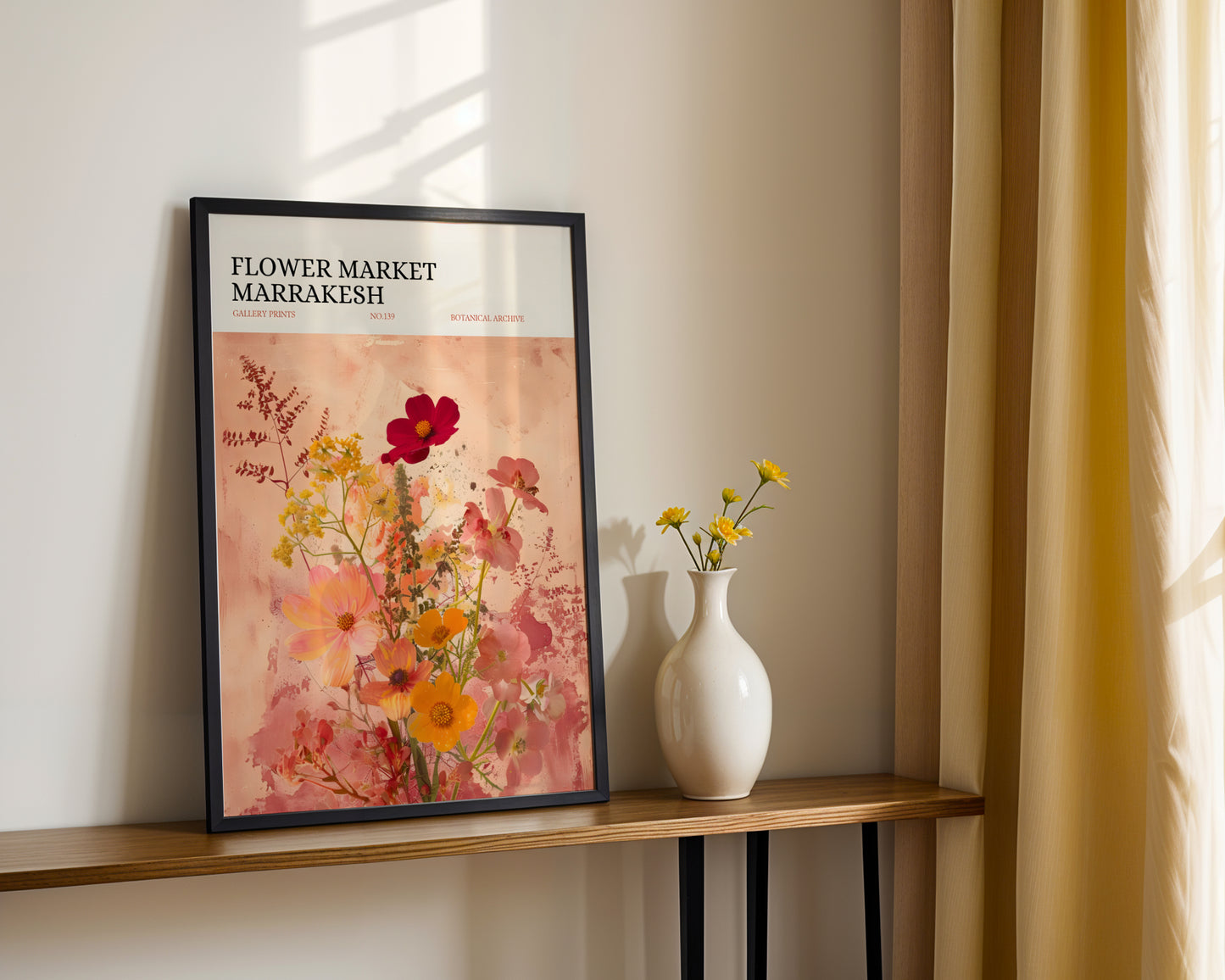 Marrakesh Flower Market Botanical Framed Poster – Framed Wall Art Poster - Image 3