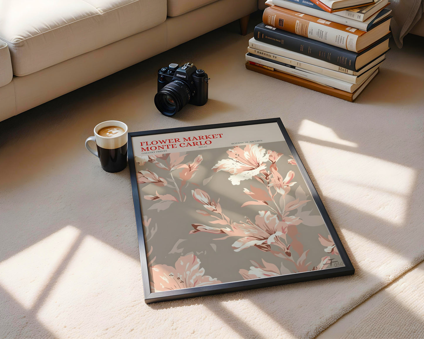 Flower Market Monte Carlo Botanical Floral Framed Poster – Framed Wall Art Poster - Image 4