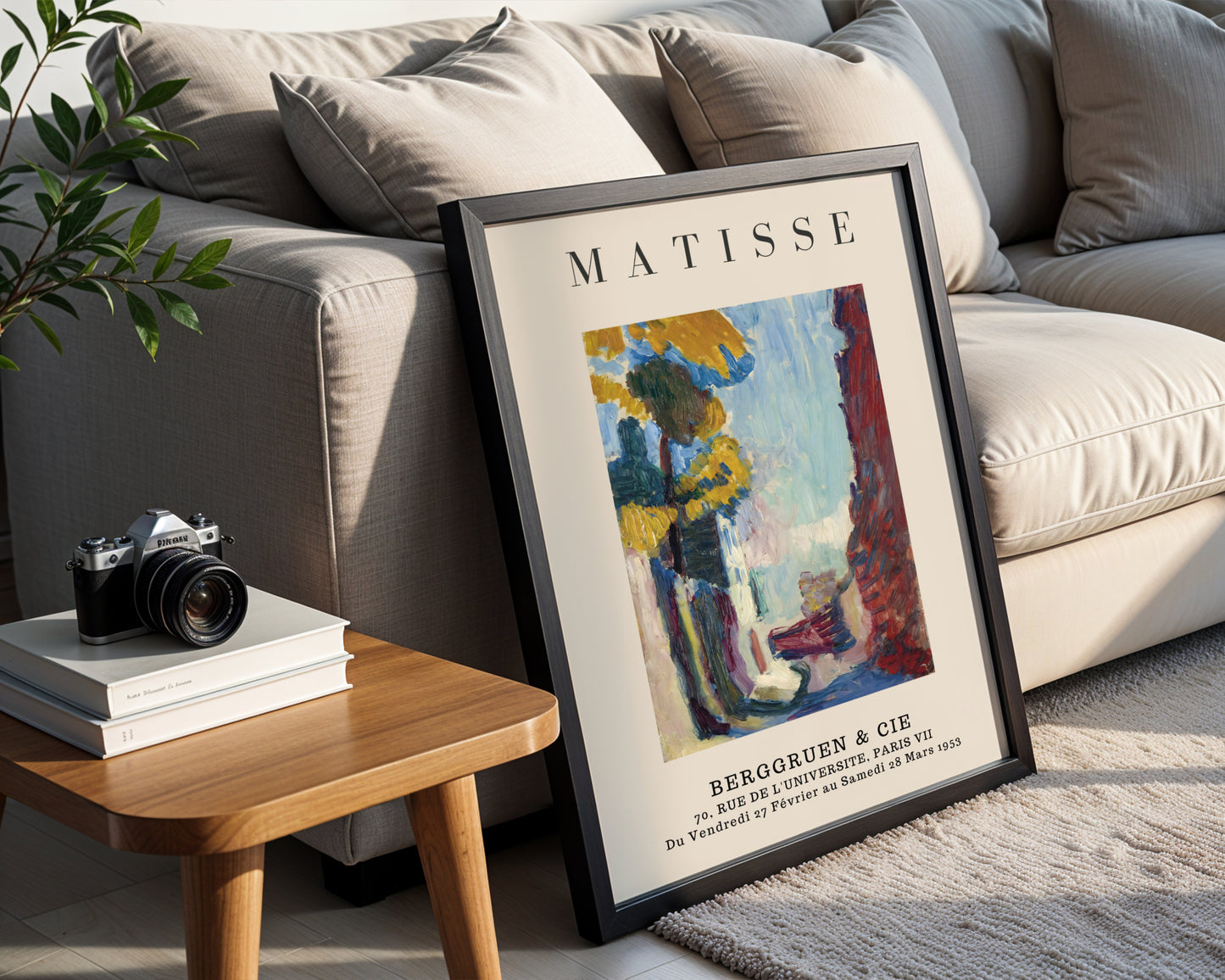 Matisse Paris Exhibition Abstract Framed Poster - View 3