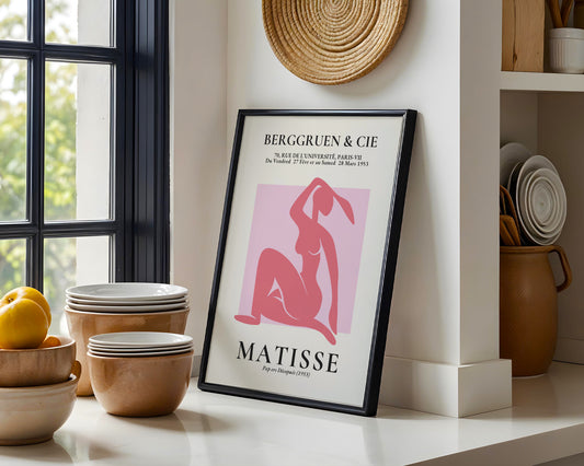 Matisse Nu Bleu Abstract Figure Framed Poster - View 1