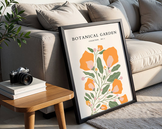 Modern Botanical Garden Floral Framed Wall Art – Framed Wall Art Poster - Image 2