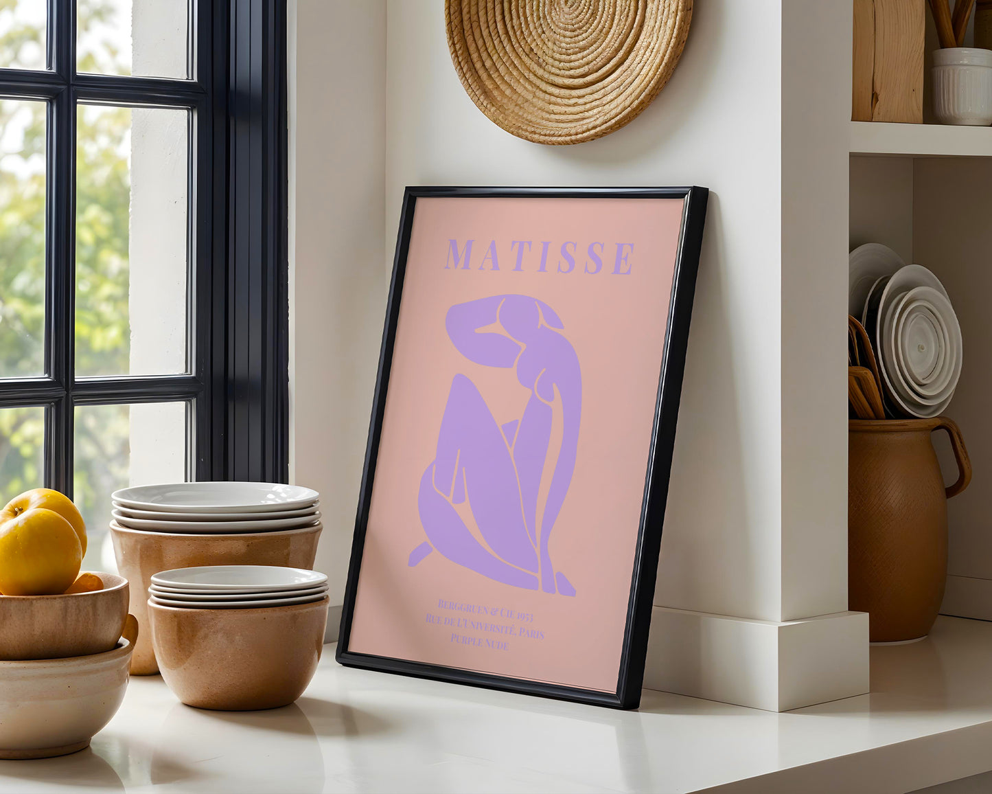 Matisse Purple Nude Abstract Framed Poster - View 2