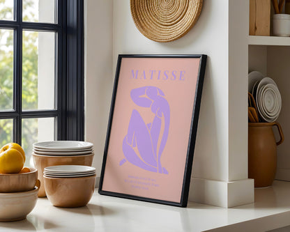 Matisse Purple Nude Abstract Framed Poster - View 2