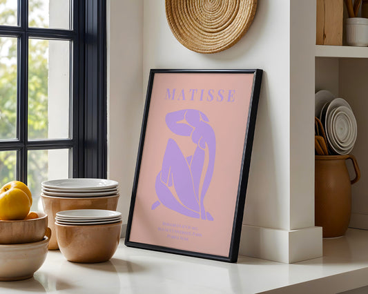Matisse Purple Nude Abstract Framed Poster - View 2