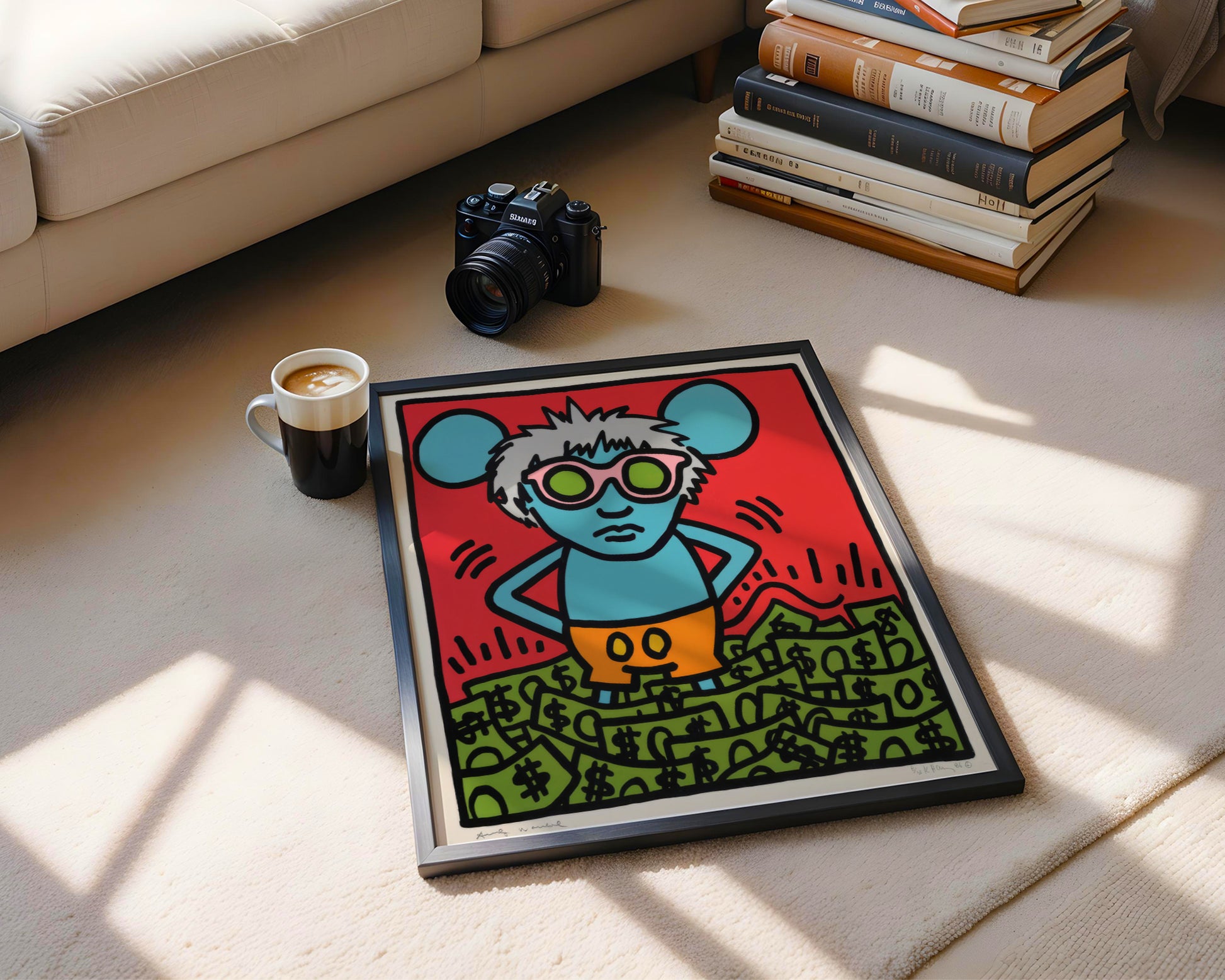 Iconic Pop Art Money Mouse Framed Poster - View 2