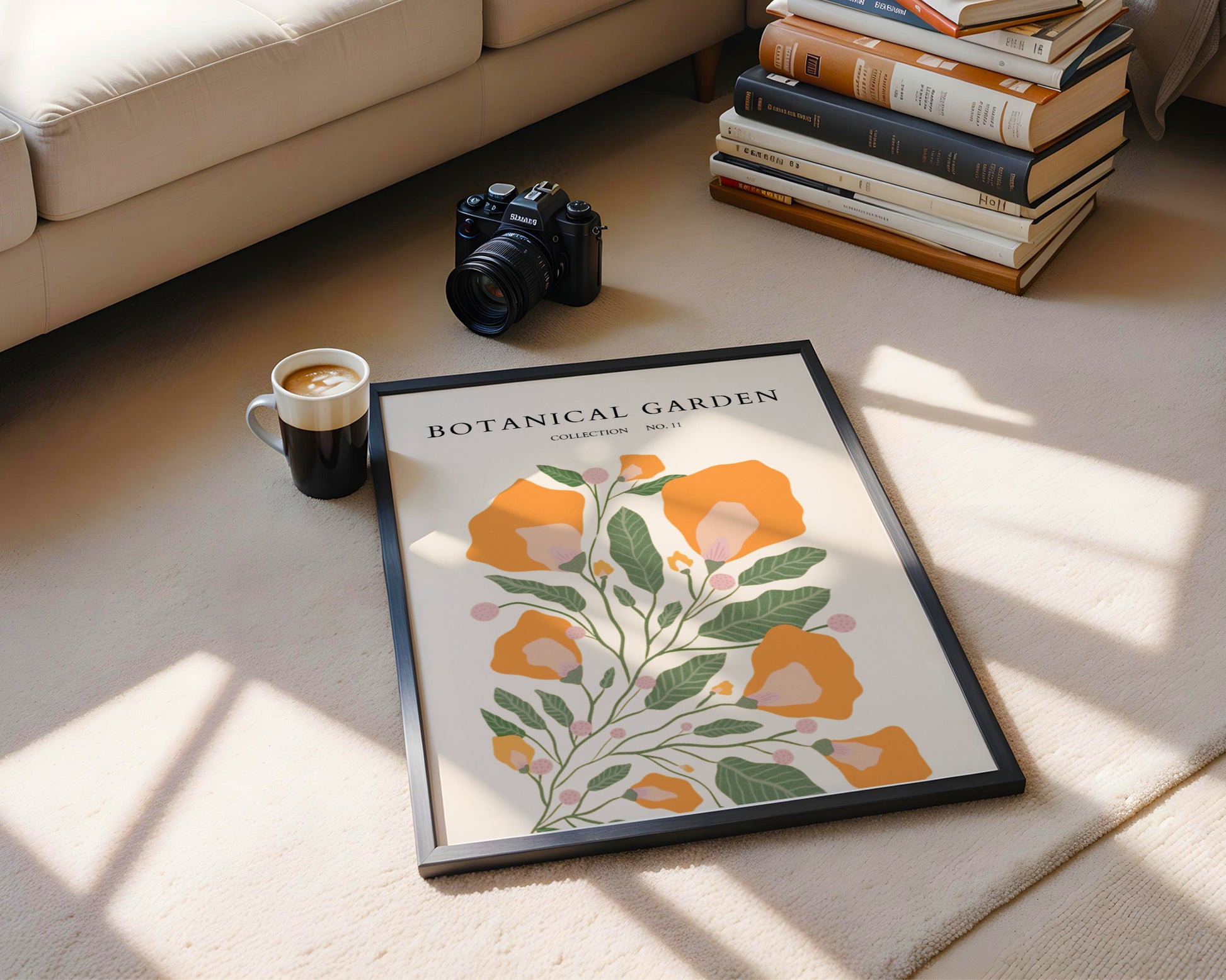 Modern Botanical Garden Floral Framed Wall Art – Framed Wall Art Poster - Image 4