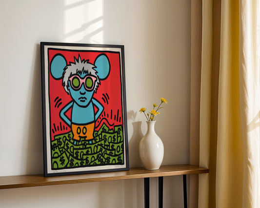Iconic Pop Art Money Mouse Framed Poster - View 1