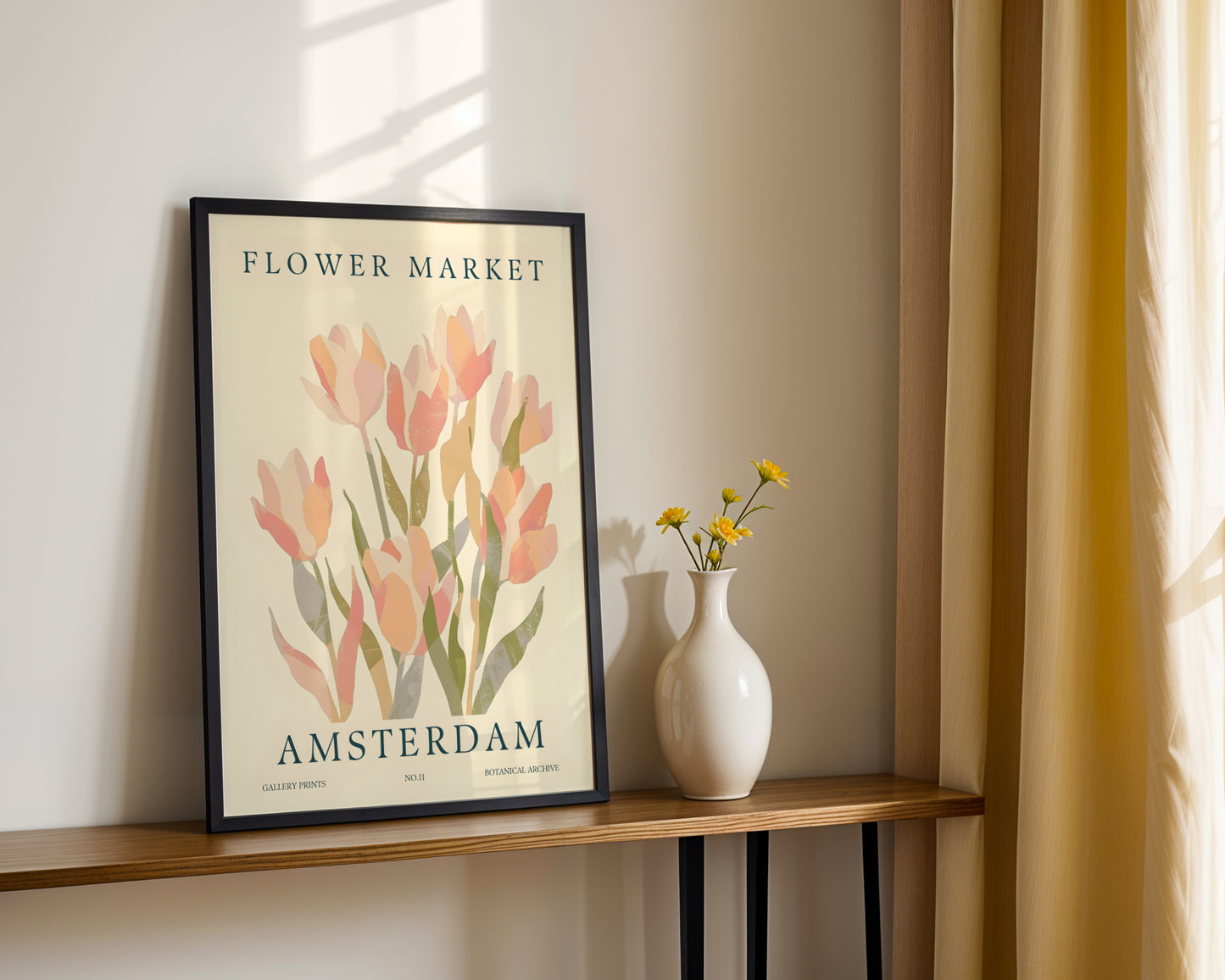 Amsterdam Tulips Flower Market Framed Poster – Framed Wall Art Poster - Image 3