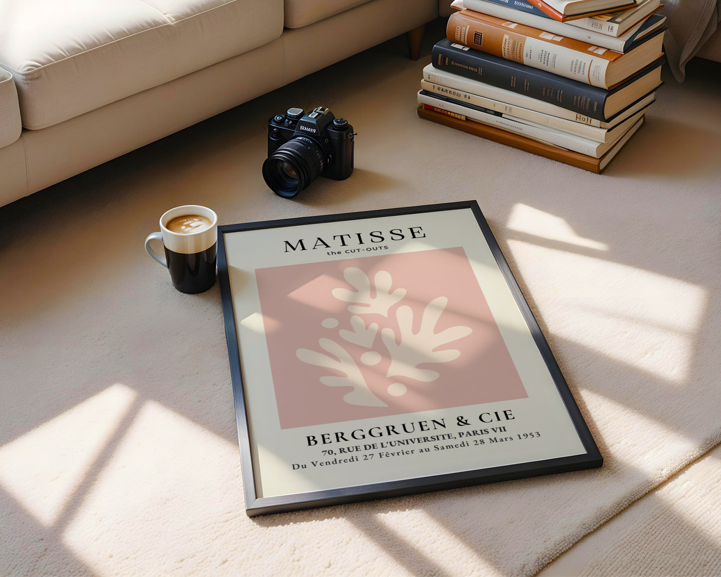 Matisse Pink Cut-Out Abstract Framed Poster - View 4