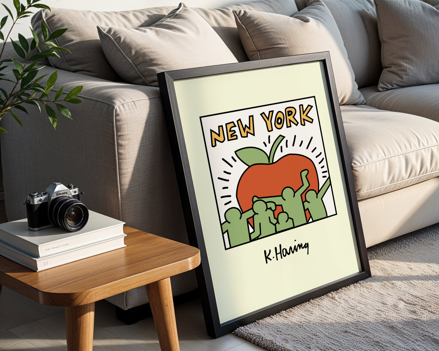 New York Big Apple Pop Art Framed Poster - View 1