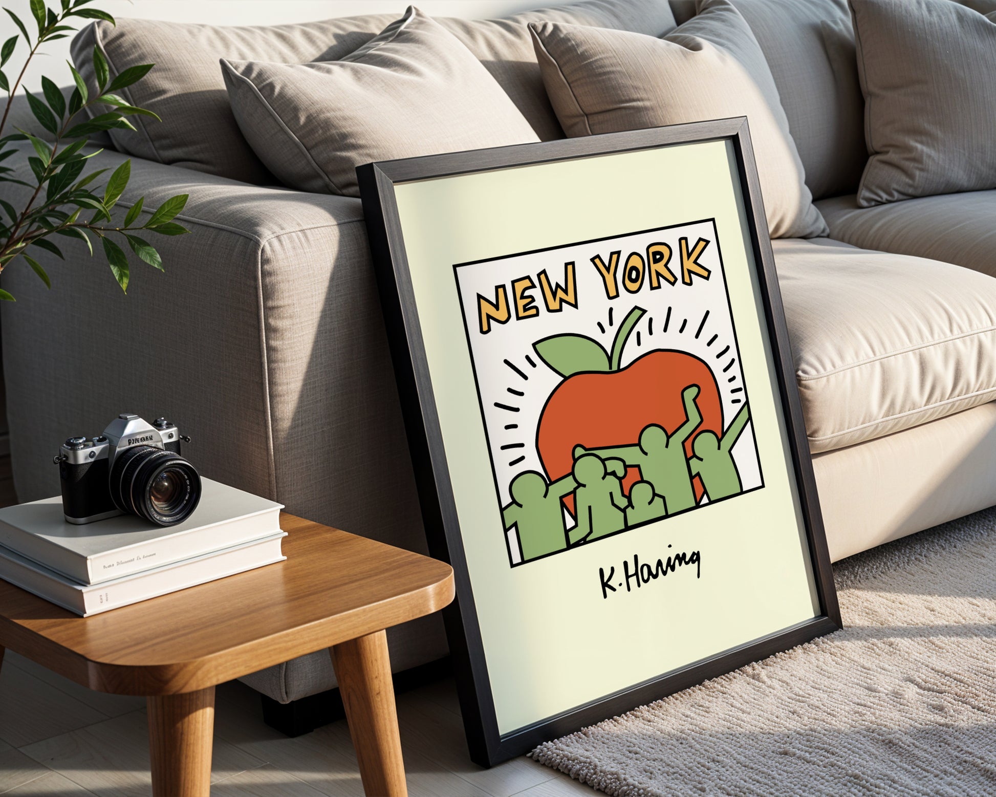 New York Big Apple Pop Art Framed Poster - View 1