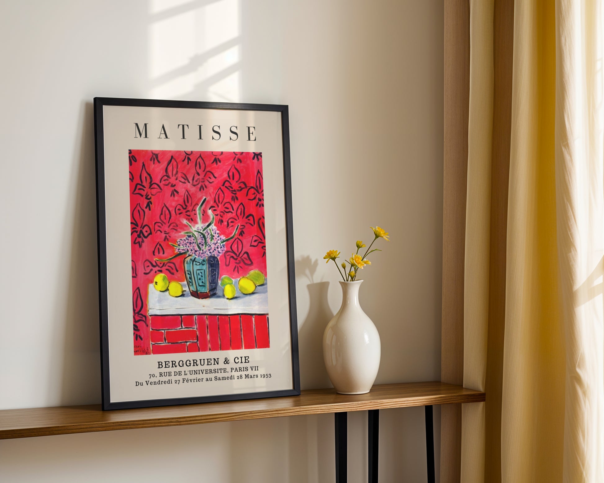 Matisse Vibrant Still Life Floral Framed Poster - View 1