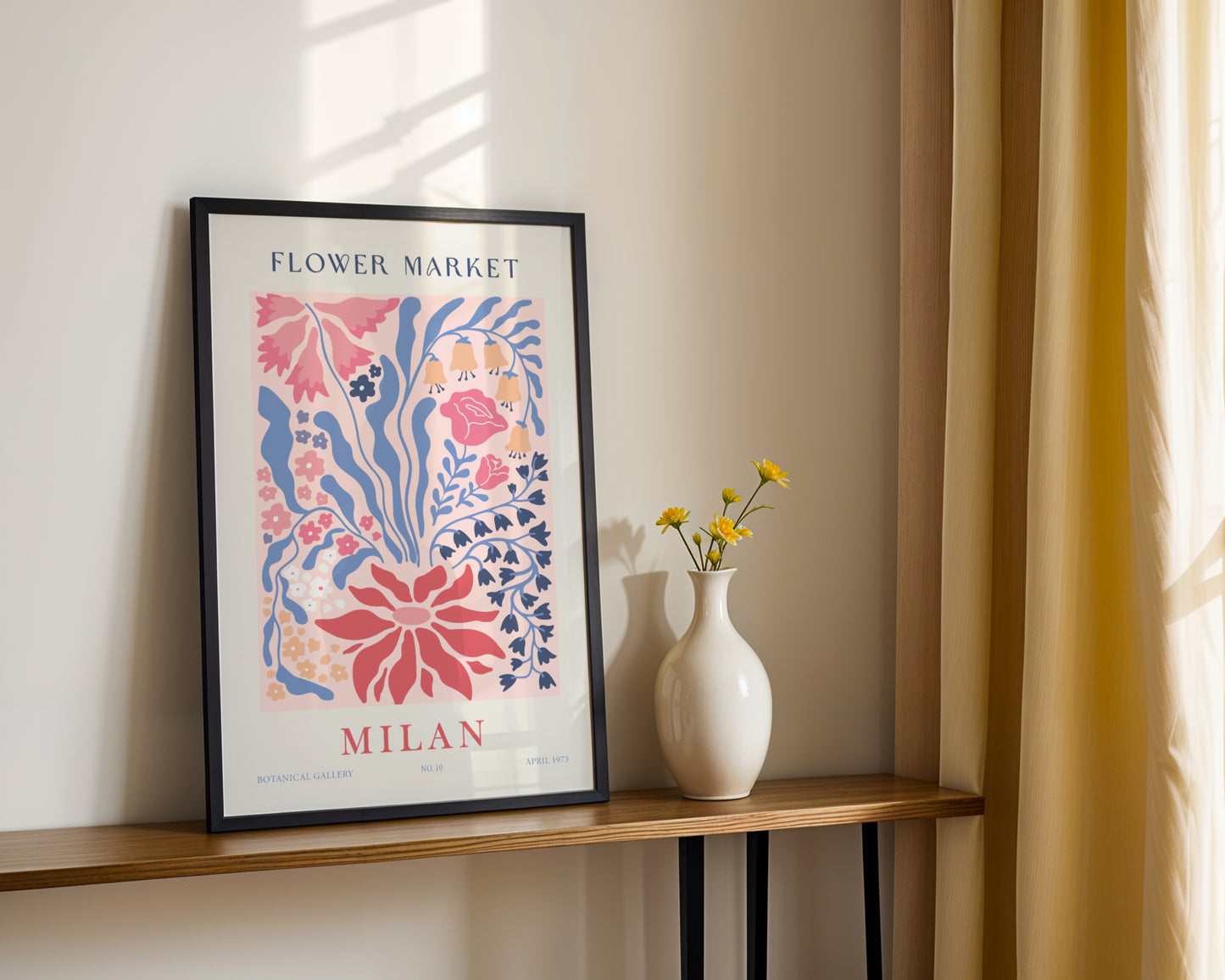 Milan Flower Market Botanical Art Framed Poster – Framed Wall Art Poster - Image 3