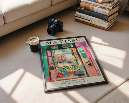 Matisse "Open Window, Collioure" Fauvist Framed Art Poster - View 2
