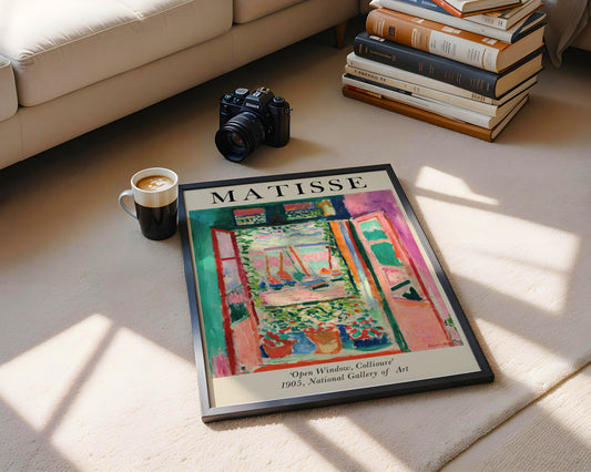 Matisse "Open Window, Collioure" Fauvist Framed Art Poster - View 2