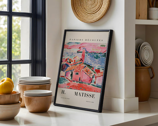Matisse Inspired Abstract French Landscape Framed Poster - View 2