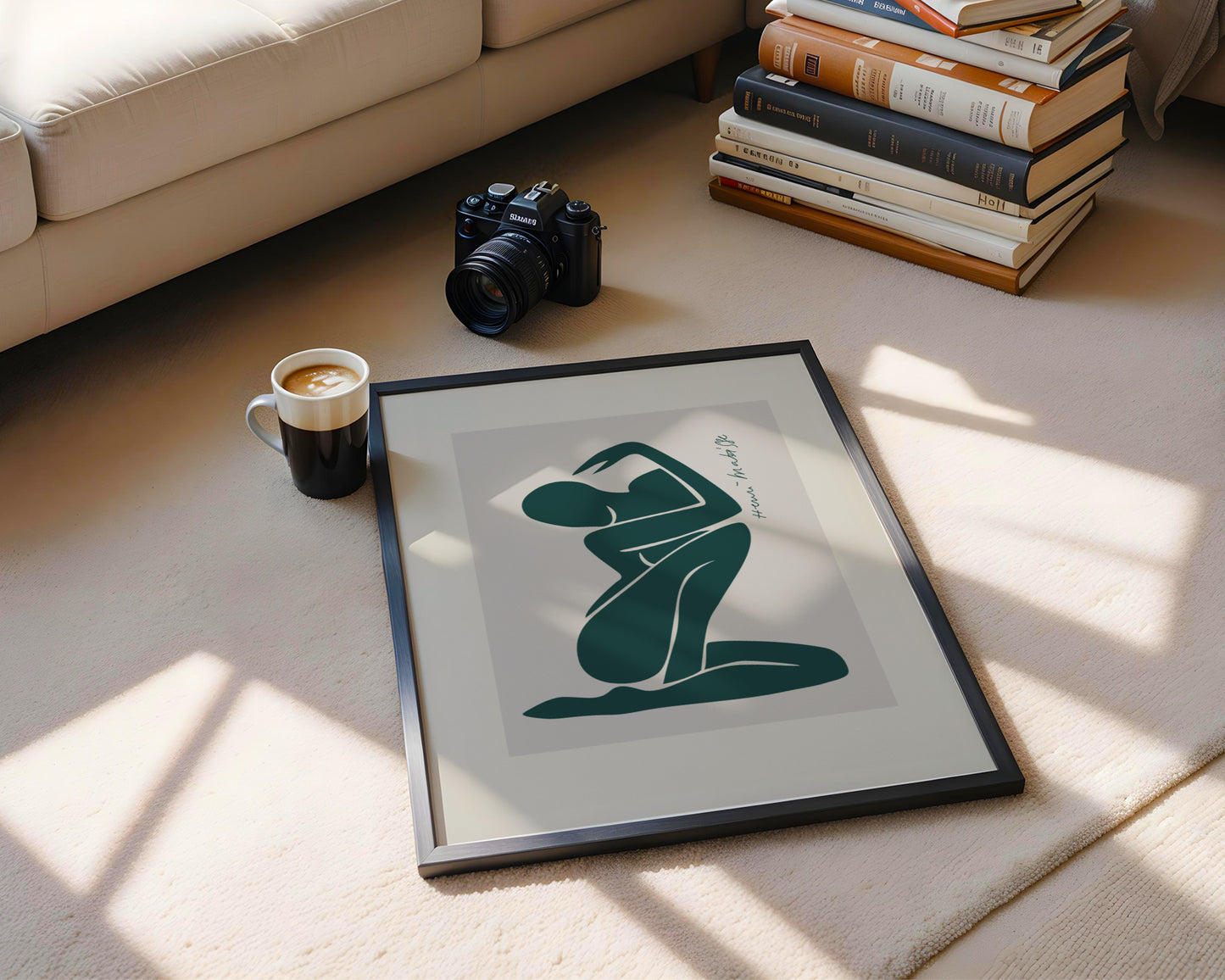 Matisse Inspired Abstract Nude Figure Framed Poster - View 5