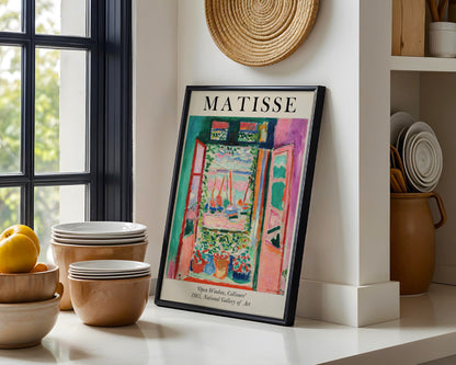 Matisse "Open Window, Collioure" Fauvist Framed Art Poster - View 3