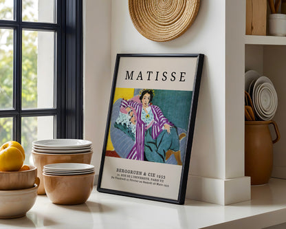 Matisse 1953 Exhibition Reclining Woman Framed Art - View 5