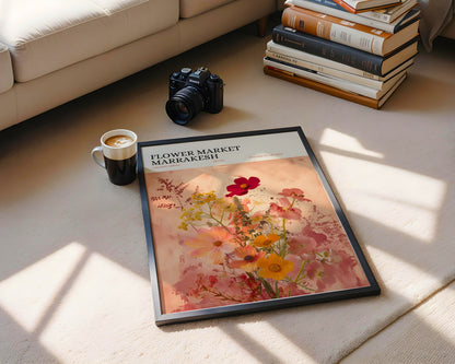 Marrakesh Flower Market Botanical Framed Poster – Framed Wall Art Poster - Image 4