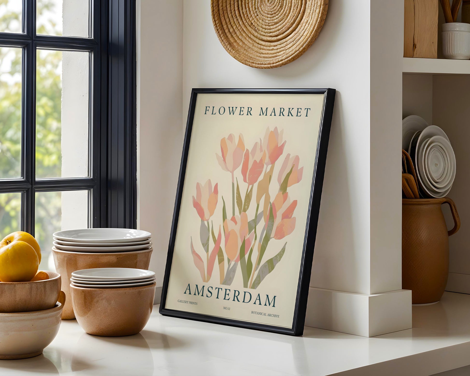 Amsterdam Tulips Flower Market Framed Poster – Framed Wall Art Poster - Image 4