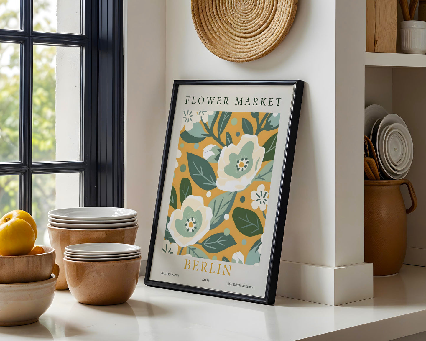 Berlin Flower Market Botanical Framed Poster – Framed Wall Art Poster - Image 4