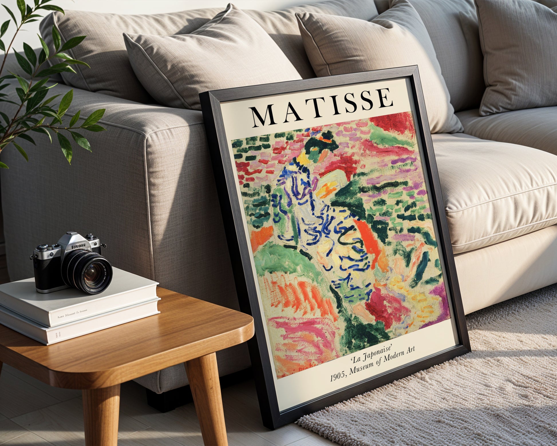 Matisse 'La Japonaise' 1905 Framed Poster - View 4