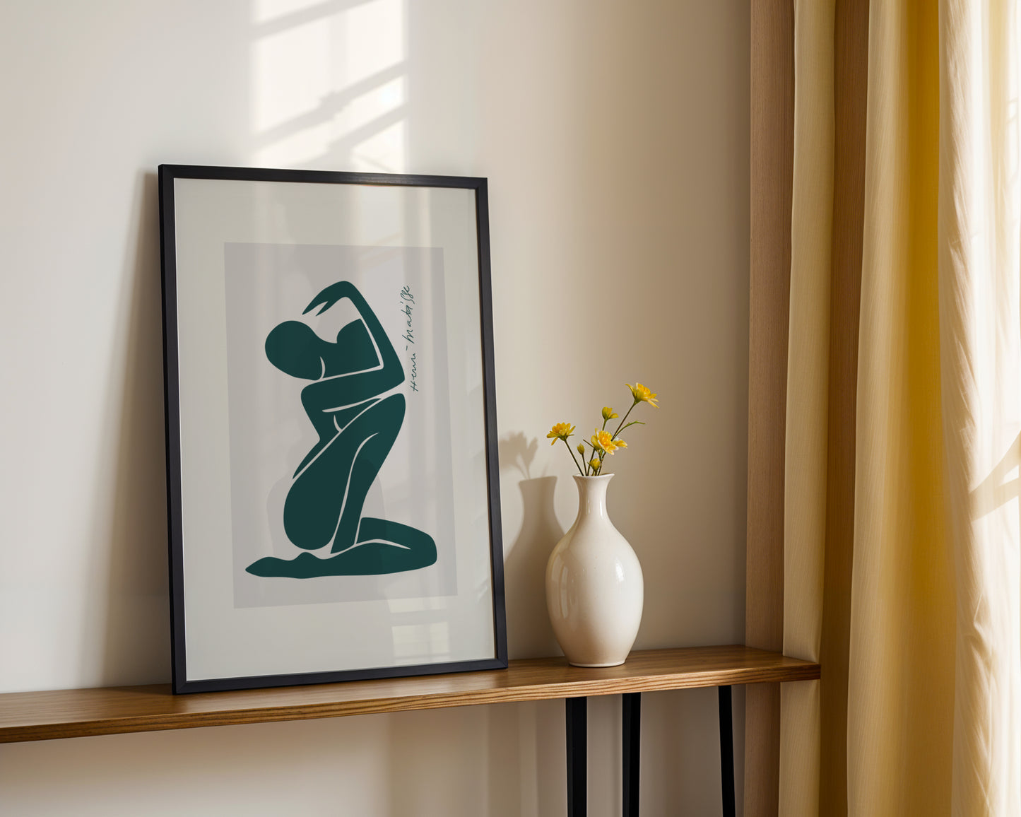 Matisse Inspired Abstract Nude Figure Framed Poster - View 3