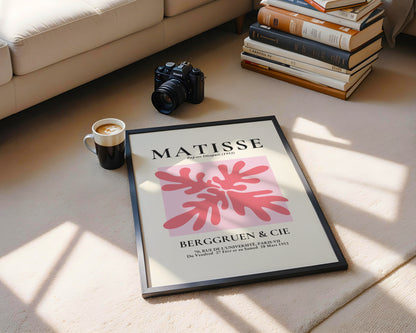 Matisse Coral Abstract Cut-Out Framed Wall Art - View 4