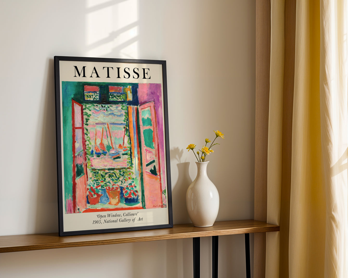 Matisse "Open Window, Collioure" Fauvist Framed Art Poster - View 4