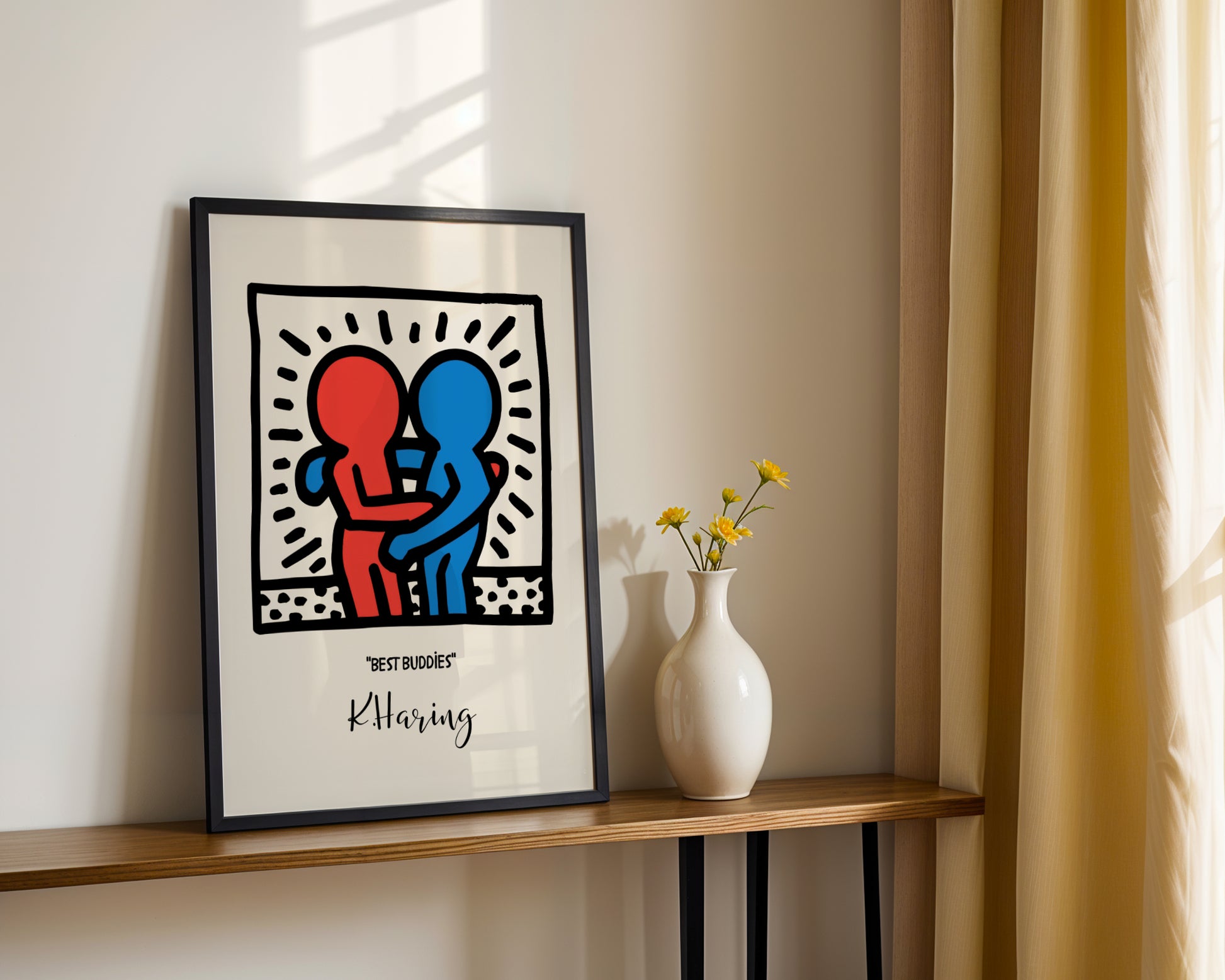 Keith Haring Best Buddies Pop Art Framed Poster - View 4
