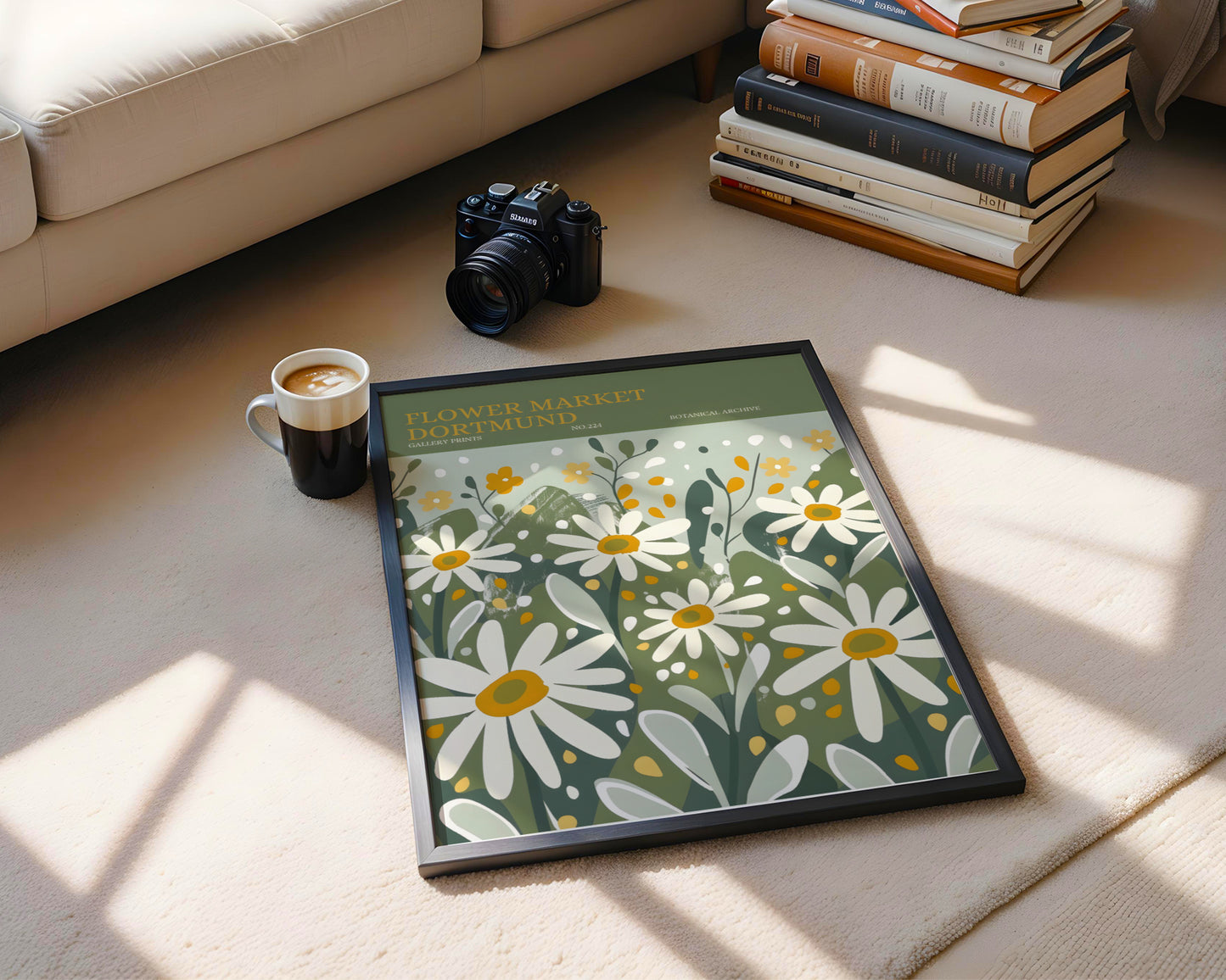 Flower Market Dortmund Botanical Wall Art Print – Framed Wall Art Poster - Image 3