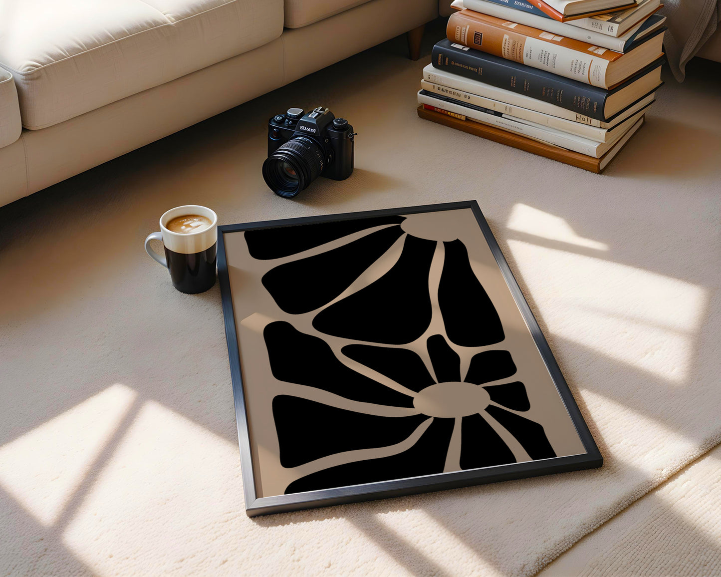 Abstract Floral Organic Shapes Framed Poster - View 4