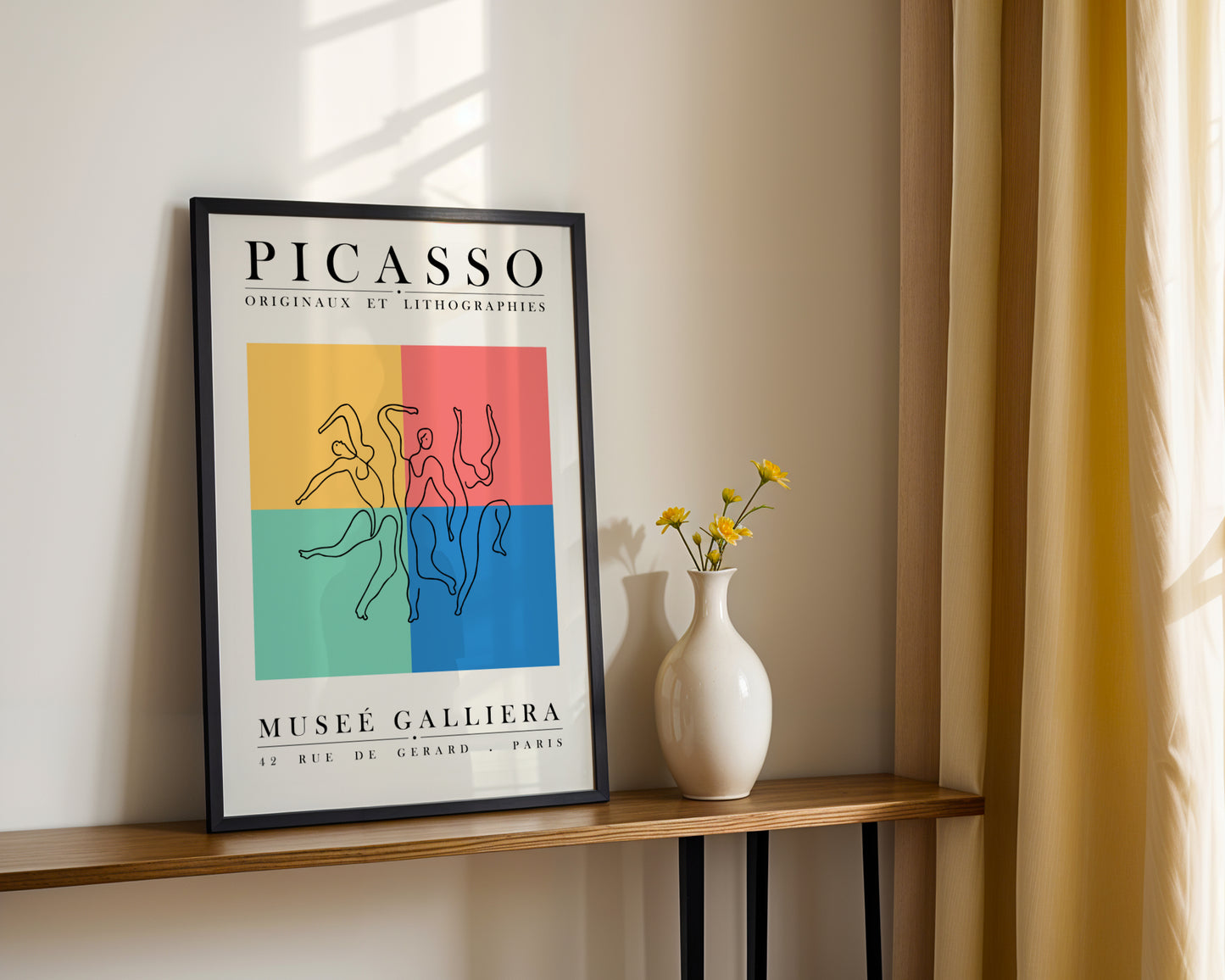 Picasso Abstract Dancers Exhibition Modern Art Framed Poster - View 4