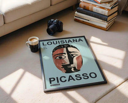 Picasso Abstract Face Louisiana Exhibition Framed Poster - View 1